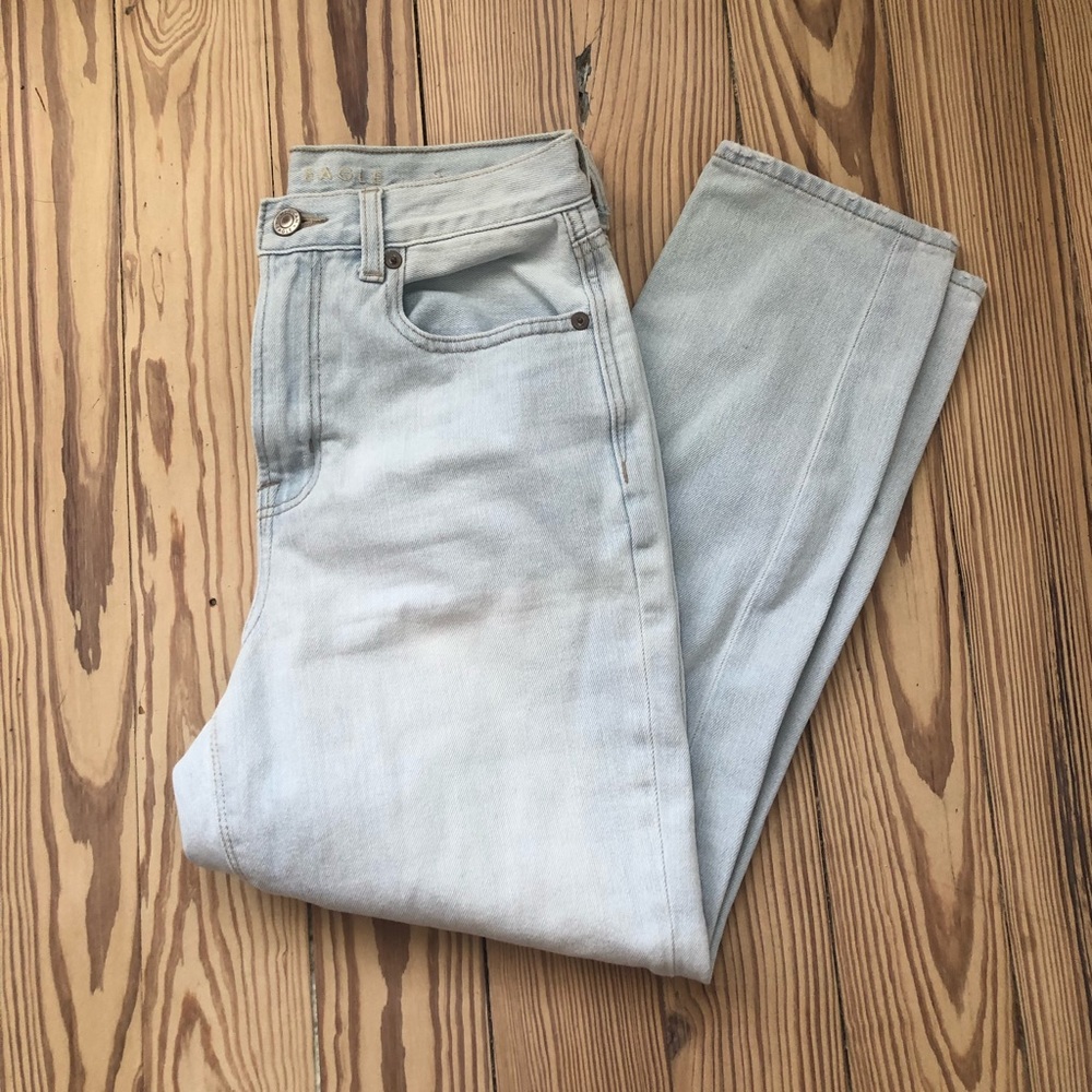 American Eagle high rise stretch mom jean (size 2, 2x short length)